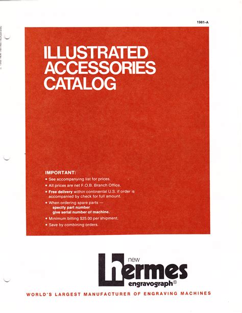 new Hermes engraving catalog